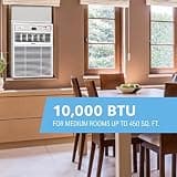 Perfect Aire 10,000 BTU Sliding Window Air Conditioner in Modern Gray Finish
