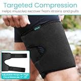 Vive Thigh Brace Adjustable Support Wrap for Hamstring and Groin Relief