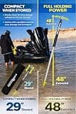 SandShark Supersport 3.0 Telescoping Auger Anchor for PWCs and Small Boats