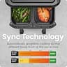 Chefman 6-Quart Dual Basket Air Fryer Oven with Smart Sync Finish and Easy View