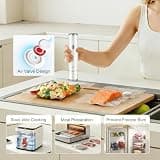 JEETEE Cordless Handheld Vacuum Sealer Starter Kit with 35 Reusable Bags