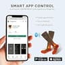 SAVIOR HEAT App Control Merino Wool Electric Heated Ski Socks with Bluetooth