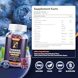 Gatchialv Hydrating Sunless Tanning Gummies with Coconut Oil and Hyaluronic Acid