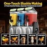 GSEICE 45L Triple-Tank Commercial Slushy Machine with Illuminated Tanks