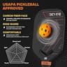 DGYGQ Edgeless T700SC Raw Carbon Fiber 13mm Aerodynamic Pickleball Paddle