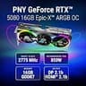 PNY GeForce RTX 5080 Epic-X ARGB OC 16GB GDDR7 Triple Fan Graphics Card