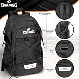 Spalding 30L Waterproof Oxford Fabric Basketball Backpack for Men and Women