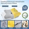 Ergonomic Cervical Neck Contour Memory Foam Pillow with Active Air Technology