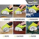 SnapFresh 4V Cordless Electric Scissors with Dual Tungsten Steel Blades