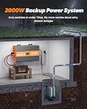 Briidea 12V DC Battery Backup Sump Pump System with Wi-Fi Smart Home Monitoring
