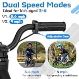 Hiboy BK1 Electric Balance Bike with 12-Inch Air-Filled Tires and V-Brakes