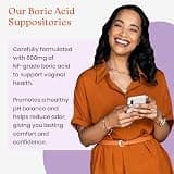 NewLife Naturals Boric Acid Suppositories for Women, 600mg NF Grade Purity, 30 Count