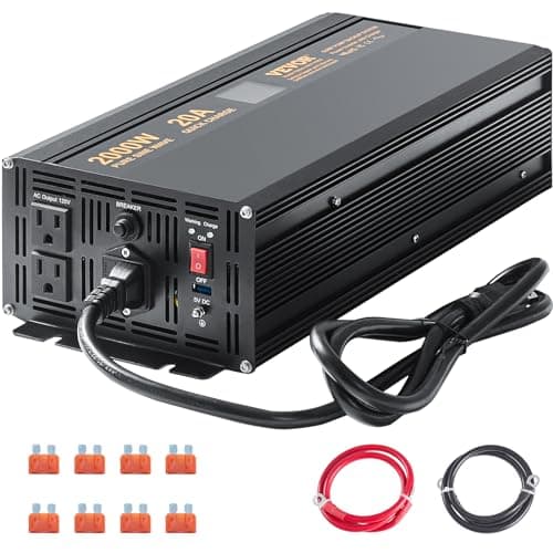 VEVOR 2000W Sump Pump Battery Backup System with LCD Display & 20A Charger