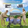 MOMFANN Adjustable 4-Passenger Stroller Wagon with UV50+ Sun Protection Canopy