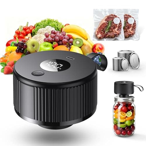 Auletor All-in-One Handheld Mason Jar Vacuum Sealer Kit for Bags and Containers