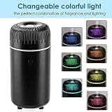 UrrSovv Car Cup Holder Diffuser Humidifier with 7-Color Changing LED Lights