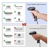 Eyoyo EYH2 Handheld USB Wired 2D Barcode Scanner with Mobile Screen Reading Support