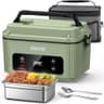 ODSD Cordless Heated Lunch Box with 12-Hour Timer and Surround Heating