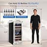 BODEGA 15-Inch 30-Bottle Built-In Dual Zone Compressor Wine Fridge Refrigerator