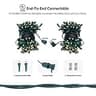 Dirnun 160 LED Warm White Outdoor Christmas Net Lights, 5ft x 7ft Size