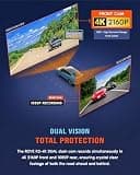 ROVE R2-4K DUAL Dash Cam with Sony STARVIS 2 and 128GB High-Endurance Card