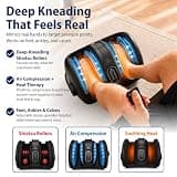 Cloud Massage Adjustable Heated Shiatsu Foot and Leg Massager with Remote