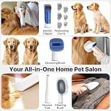 Buenkee Premium Dog Grooming System with 15,000 Pa Suction and Storage Case