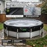 QH.HOME 550D Extra-Thick Winter Pool Cover Designed for Steel Wall Pools