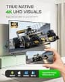 AIMIBO True 4K Wireless Display Miracast Receiver and HDMI Television Dongle