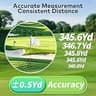 Standard 1200-Yard Golf Rangefinder with Slope, 7X Magnification and Flag Lock