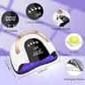 LKE 268W Professional UV LED Nail Dryer with 57 Beads and Automatic Sensor