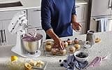 KitchenAid Classic Series 4.5-Quart Tilt-Head Stand Mixer, White (K45SS)