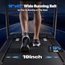 MERACH 3.5HP Auto-Incline Brushless Treadmill with 19x47-Inch Running Belt
