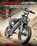 ADISTAR 16-Inch Electric Commuter Bike, 1500W Peak, 48V 15.6Ah Battery