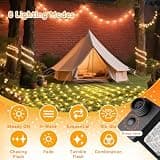 LitHome 610 LED Warm White Outdoor Christmas Net Lights, 34.5ft x 5ft