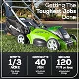 Greenworks 40V 16-Inch Cordless Push Lawn Mower with 4.0Ah Battery and Charger