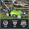 Greenworks 40V 16-Inch Cordless Push Lawn Mower with 4.0Ah Battery and Charger