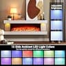 ORALNER 36-Inch 3-Sided Wall Mount Electric Fireplace with 50-Inch Floating Mantel