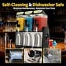GSEICE 45L Triple-Tank Commercial Slushy Machine with Illuminated Tanks