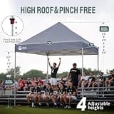 CROWN SHADES Premium Pop-Up Canopy Tent, Heavy-Duty Oxford Fabric Trade Show Shelter