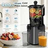 Generic 2-in-1 Cold Press Masticating Juicer with 5.8-Inch Large Chute