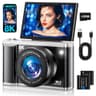 AUREAPIX 8K WiFi Digital Camera with 96MP Resolution and 20X Precision Zoom
