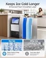 Mojgar 100lb Energy-Efficient Commercial Ice Maker with R290 Refrigerant