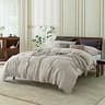 EVERLY Premium French Flax Linen Oversized King Duvet Cover, 120" x 98"