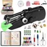 YEAfEAti Handheld Sewing Machine Bundle with Wooden Box and 169-Piece Kit