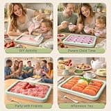 Wdabolu Rolled Ice Cream Maker Tray SUS 304 Stainless Steel Instant Freeze Plate