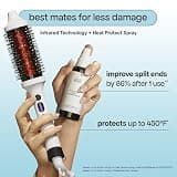 BondiBoost Infrared Thermal Brush with Aloe-Infused Bristles and Ceramic Barrel