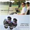 Hupoaf 50W Portable Magnetic Golf Cart Speaker with TWS & SD Card Slot