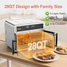 HotKing Dual-Zone French Door Air Fryer Toaster Oven Combo, 28-Quart Capacity