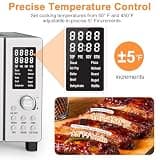 Nuwave Bravo 10-in-1 Air Fryer Toaster Smart Convection Oven 21-Quart